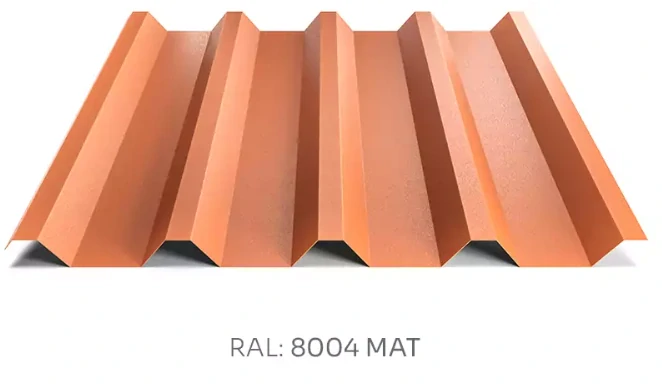 Trapézový plech Hornval T55 PE mat 0,5 mm