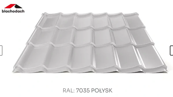 Plechová střešní krytina Hornval H4 20/350 PE lesk 0,5 mm