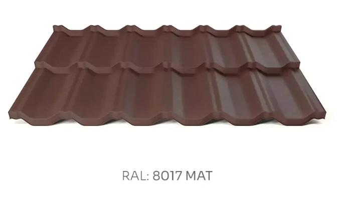 Modulová plechová střešní krytina Hornval H2 PE mat 0,55 mm