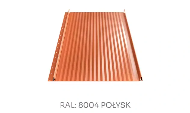Střešní panel H6 PE vlnka lesk 0,5 mm