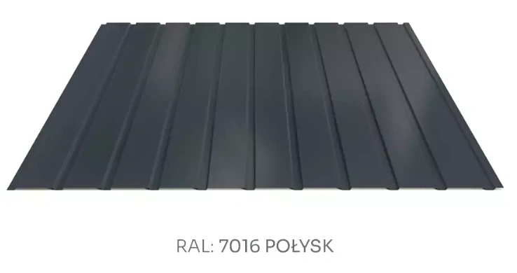 Trapézový plech Hornval E7 elevace PE lesk 0,7 mm