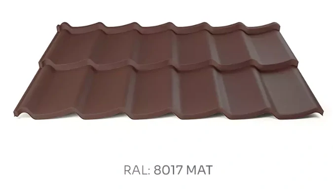 Modulová plechová střešní krytina Hornval H7 PE mat 0,5 mm