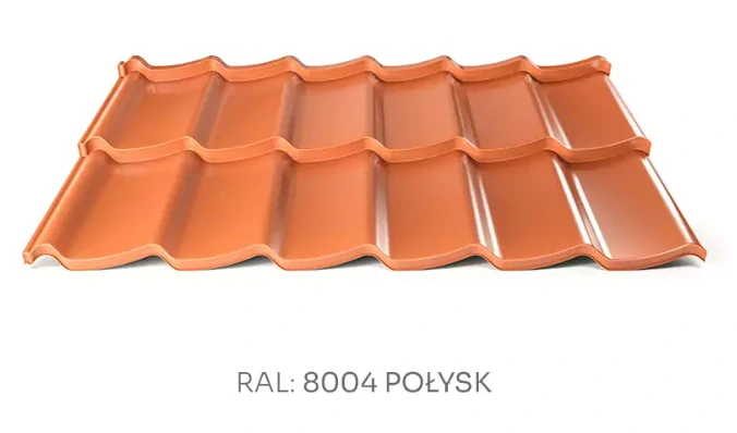 Modulová plechová střešní krytina Hornval H7 PE lesk 0,5 mm