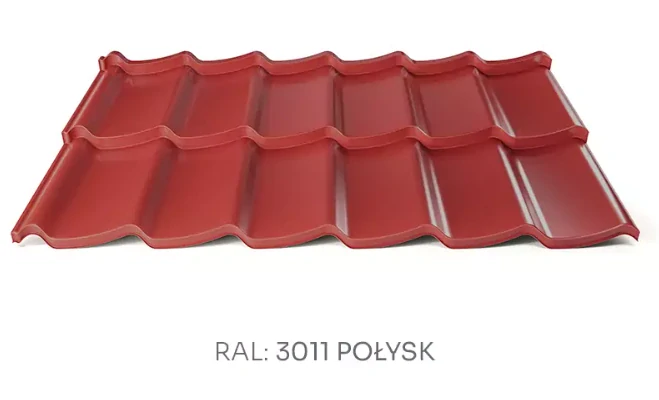 Modulová plechová střešní krytina Hornval H7 PE lesk 0,5 mm