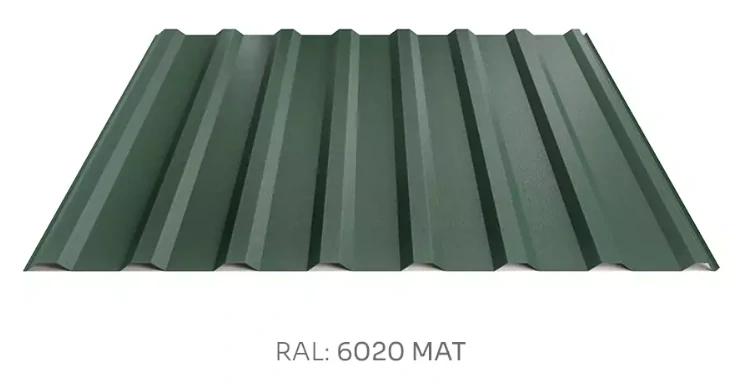 Trapézový plech Hornval T18 PE mat 0,5 mm