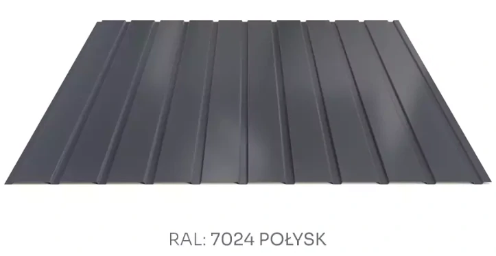 Trapézový plech Hornval E7 elevace PE lesk 0,5 mm