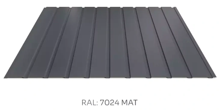 Trapézový plech Hornval E7 elevace PE mat 0,5 mm