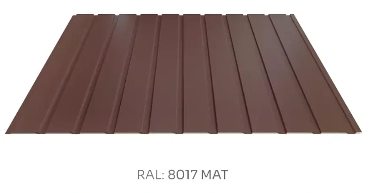 Trapézový plech Hornval E7 elevace PE mat 0,55 mm
