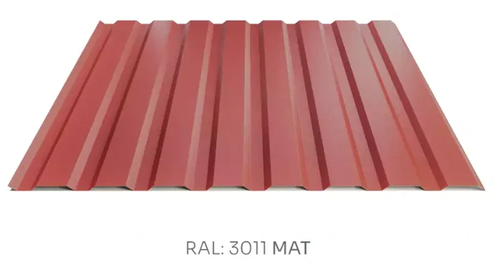 Trapézový plech Hornval E14 elevace PE mat 0,5 mm