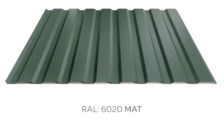 Trapézový plech Hornval E14 elevace PE mat 0,5 mm