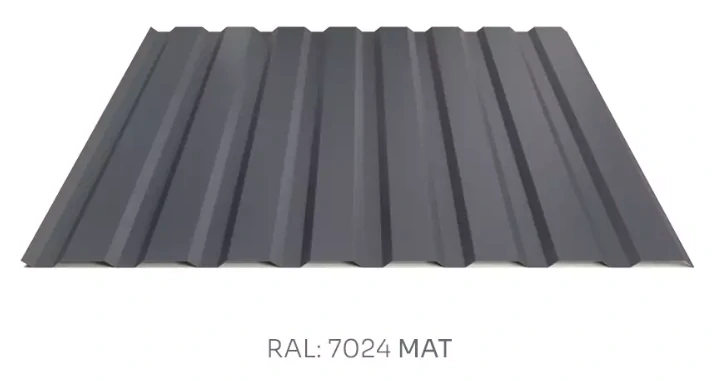 Trapézový plech Hornval E14 elevace PE mat 0,5 mm