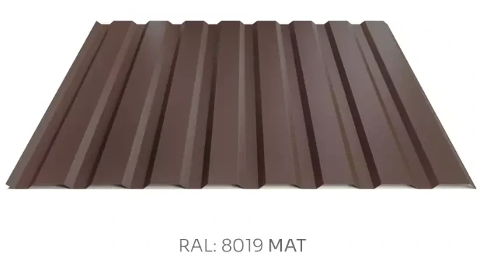 Trapézový plech Hornval E14 elevace PE mat 0,5 mm