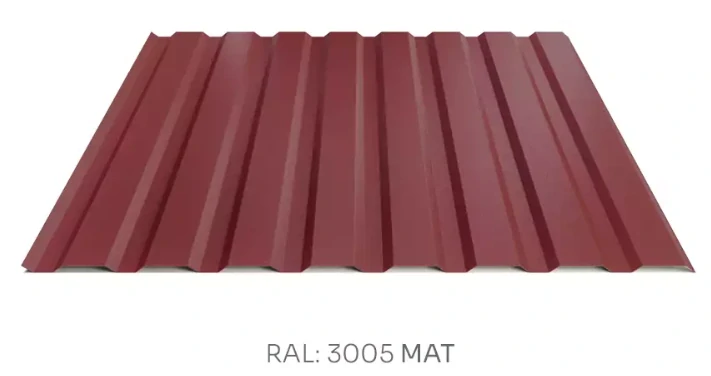 Trapézový plech Hornval E14 elevace PE mat 0,55 mm