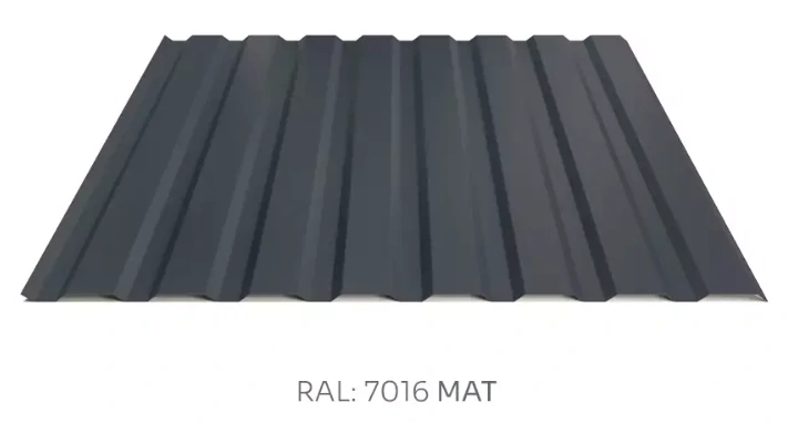 Trapézový plech Hornval E14 elevace PE mat 0,55 mm