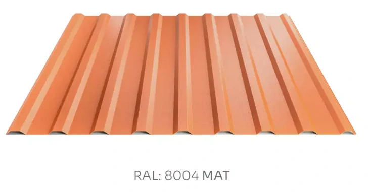 Trapézový plech Hornval T14 PE mat 0,5 mm