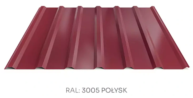 Trapézový plech Hornval T18 PLUS PE lesk 0,5 mm RAL 3005