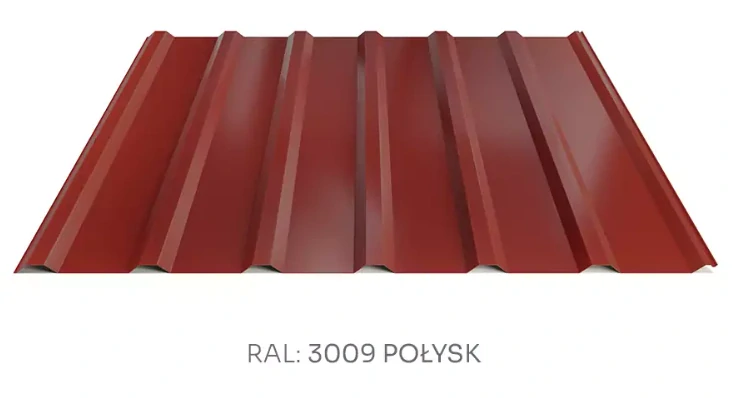 Trapézový plech Hornval T18 PLUS PE lesk 0,5 mm RAL 3005