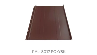 Hornval střešní panel H6 PE max š. 535 prolisy lesk hnědá 0,5 mm 1m2
